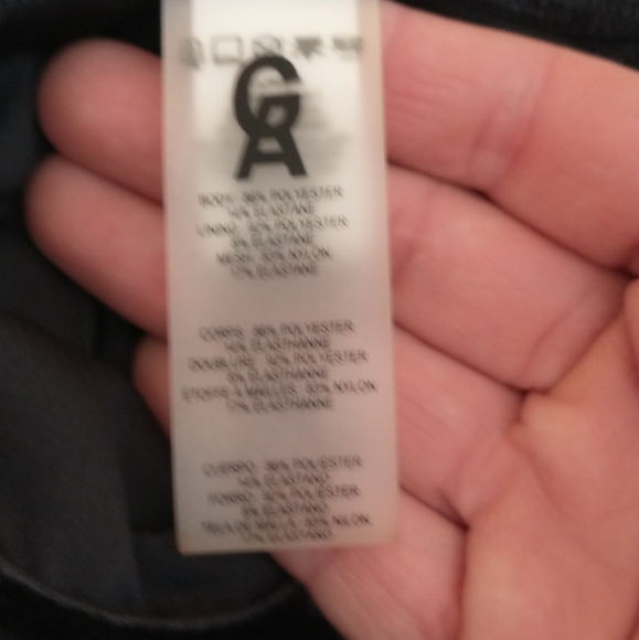 Good American The Crushed Velvet Boss Pants Size 1 Leggings High Waisted - Picture 6 of 8